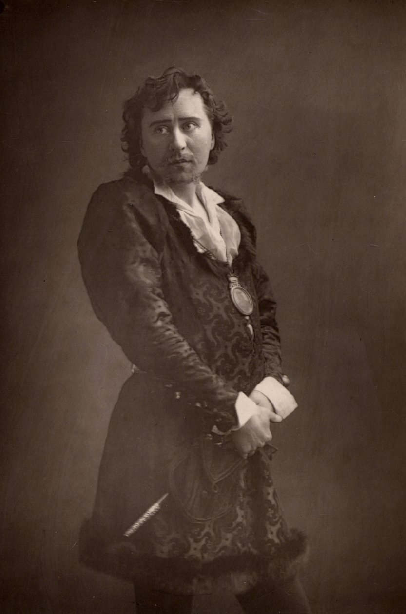 Herbert Beerbohm Tree (1853-1917) anglický herec a manažer. Zakladatel Královské akademie dramatických umění (RADA). (Woodburytype) od W. and D. (after) Downey