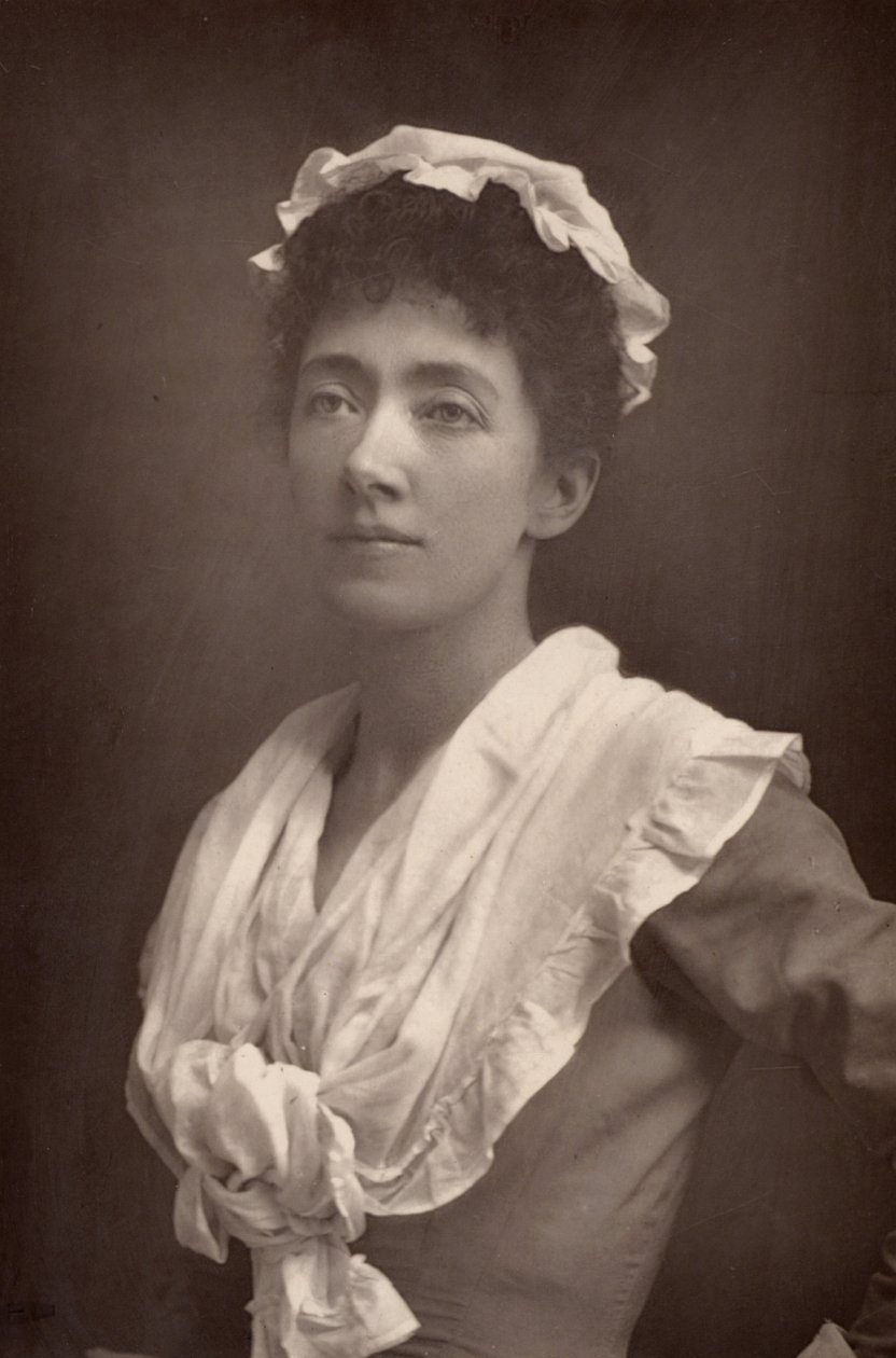 ""Marion Terry (1852-1930) anglická herečka a sestra Ellen Terry a Fred Terry (woodburytype) od W. and D. (after) Downey