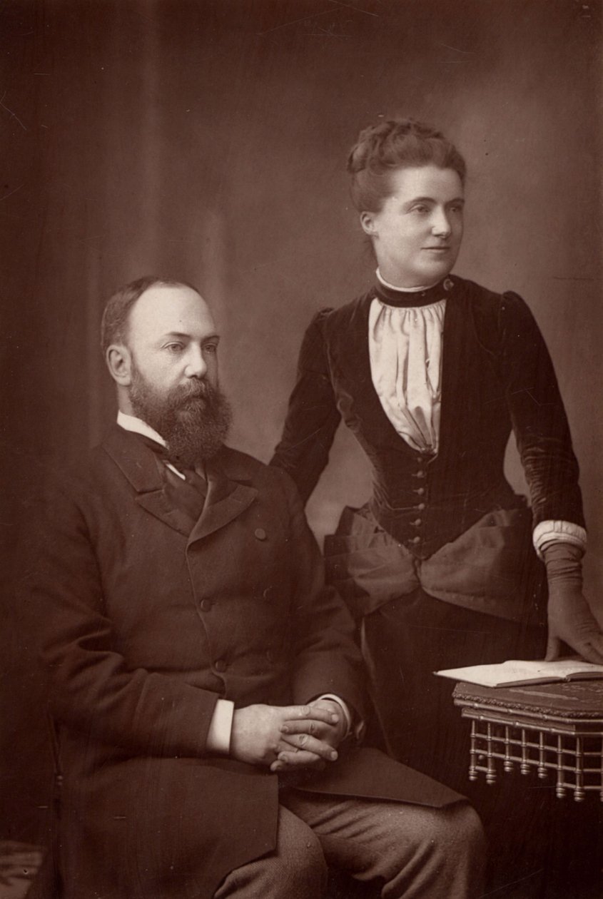 Charles a Emilia Wentworth Dilkeovi (čb fotografie) od W. and D. Downey