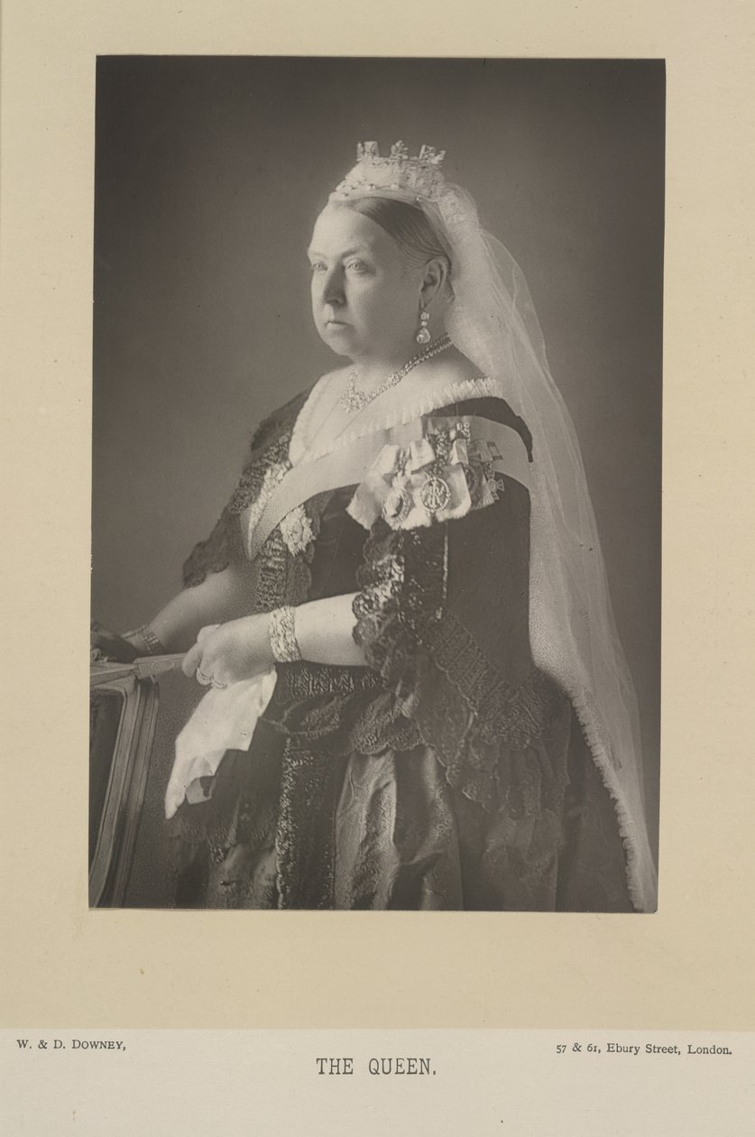 Queen Victoria. Queen of the United Kingdom of Great Britain and Ireland, and (from 1876) Empress of India. Portrait.   1351437   cs       czech Successfully Translated  Original: Exodus 8:20-32: Moses and the swarm of flies, one of the Seven Plagues of Eg od W. and D. Downey