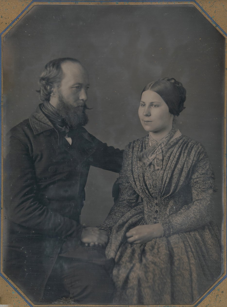 William a Sophia Palmer Langenheim, asi 1846-47. Tvůrci: W & F Langenheim, William Langenheim. od William and Frederick Langenheim