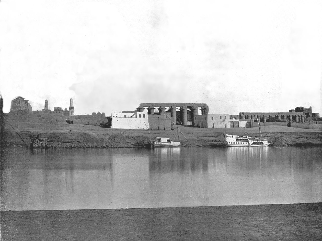 Luxor od Nilu, Egypt, 1895. od W and S Ltd