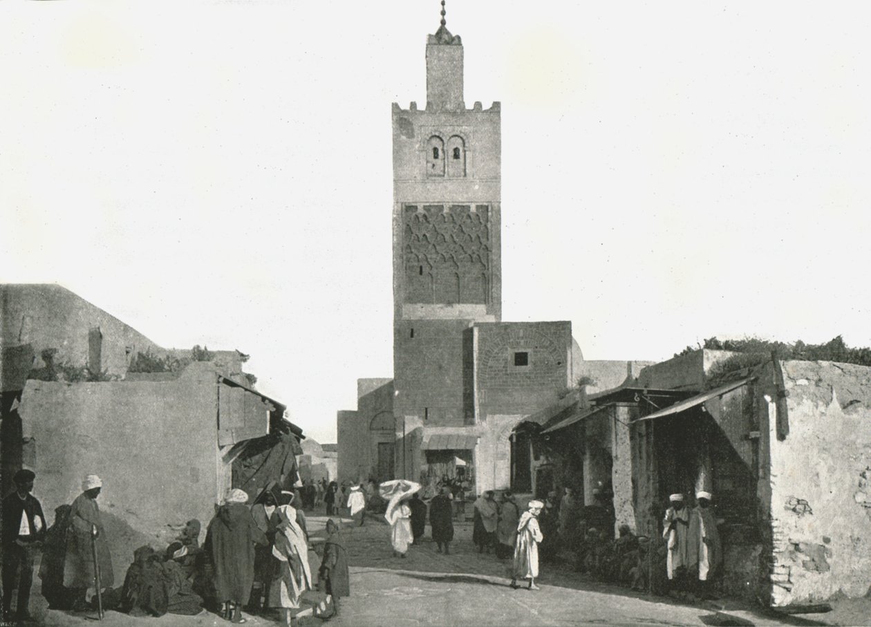 Ulice v Tunisu, Tunisko, 1895. od W and S Ltd