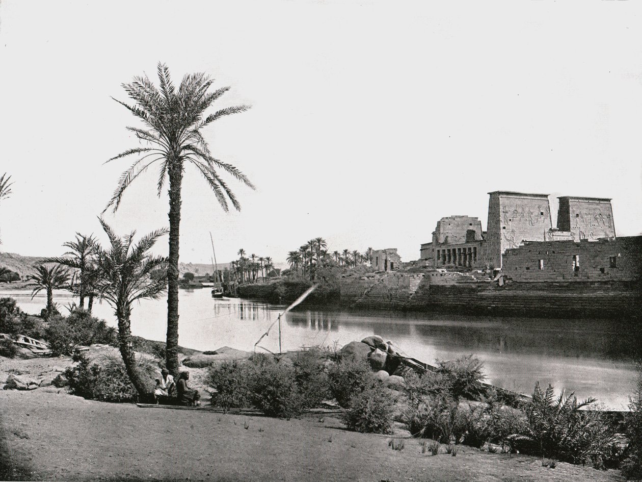 Chrám Isis, Philae, Egypt, 1895. od W and S Ltd