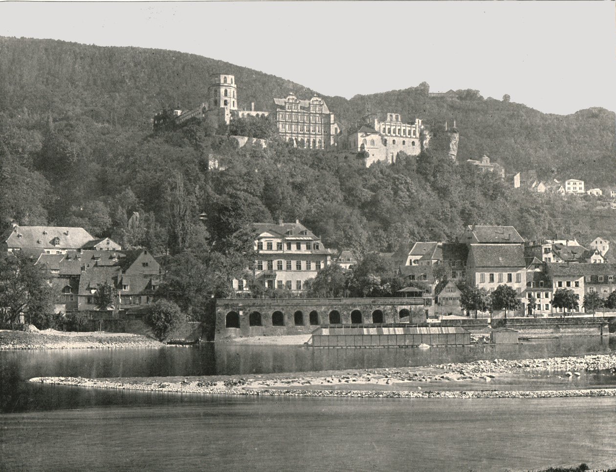 Zámek, Heidelberg, Německo, 1895. od W and S Ltd