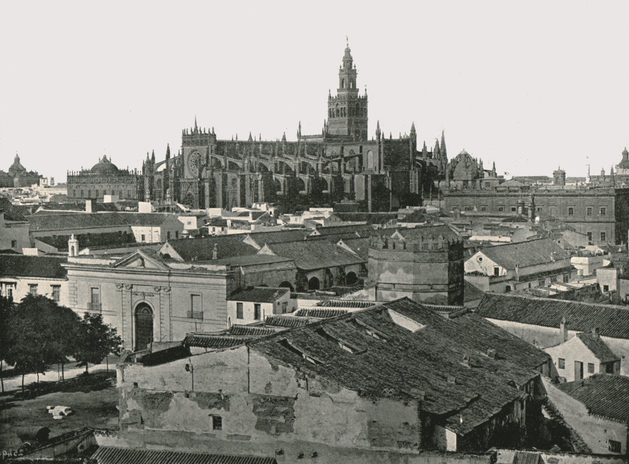 Katedrála, Sevilla, Španělsko, 1895. od W and S Ltd