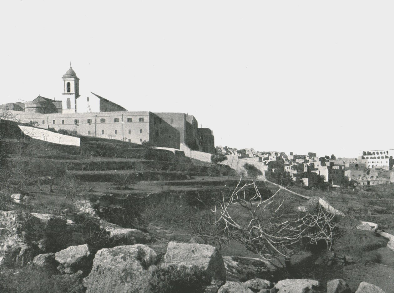 Kostel Narození Páně, Betlém, Palestina, 1895. od W and S Ltd