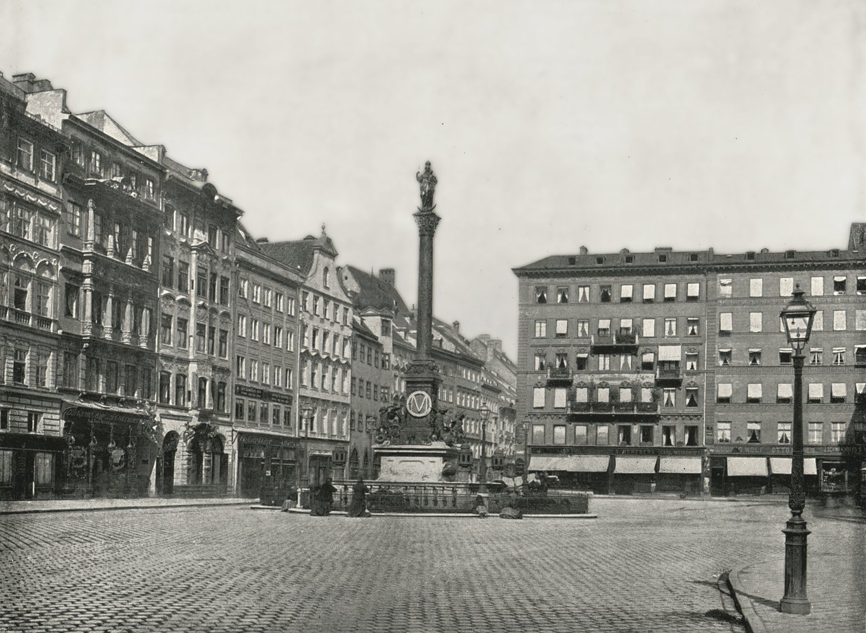 Karolinenplatz, Mnichov, Německo, 1895. od W and S Ltd