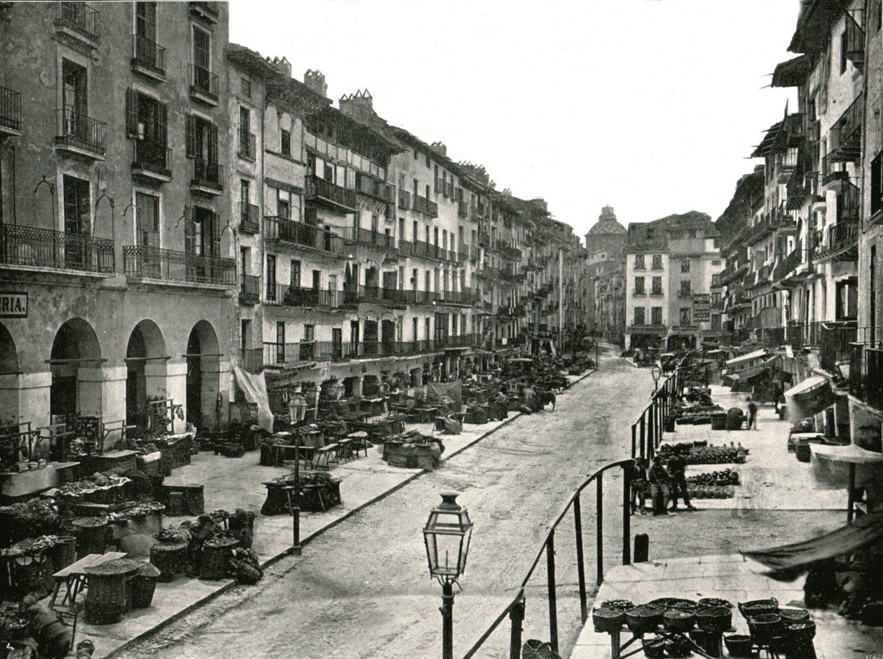 Tržiště, Zaragoza, Španělsko, 1895. od W and S Ltd