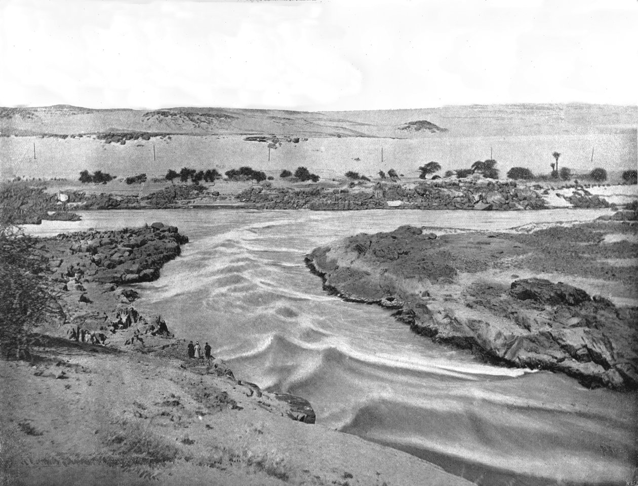 První katarakta Nilu, Asuán, Egypt, 1895. od W and S Ltd