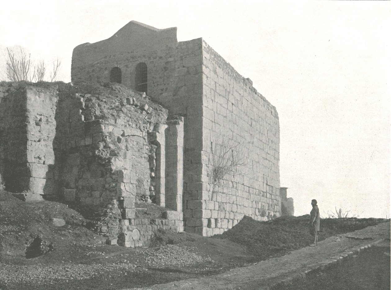 Věž, ze které sestoupil svatý Pavel v koši, Damašek, Osmanská Sýrie, 1895. od W and S Ltd