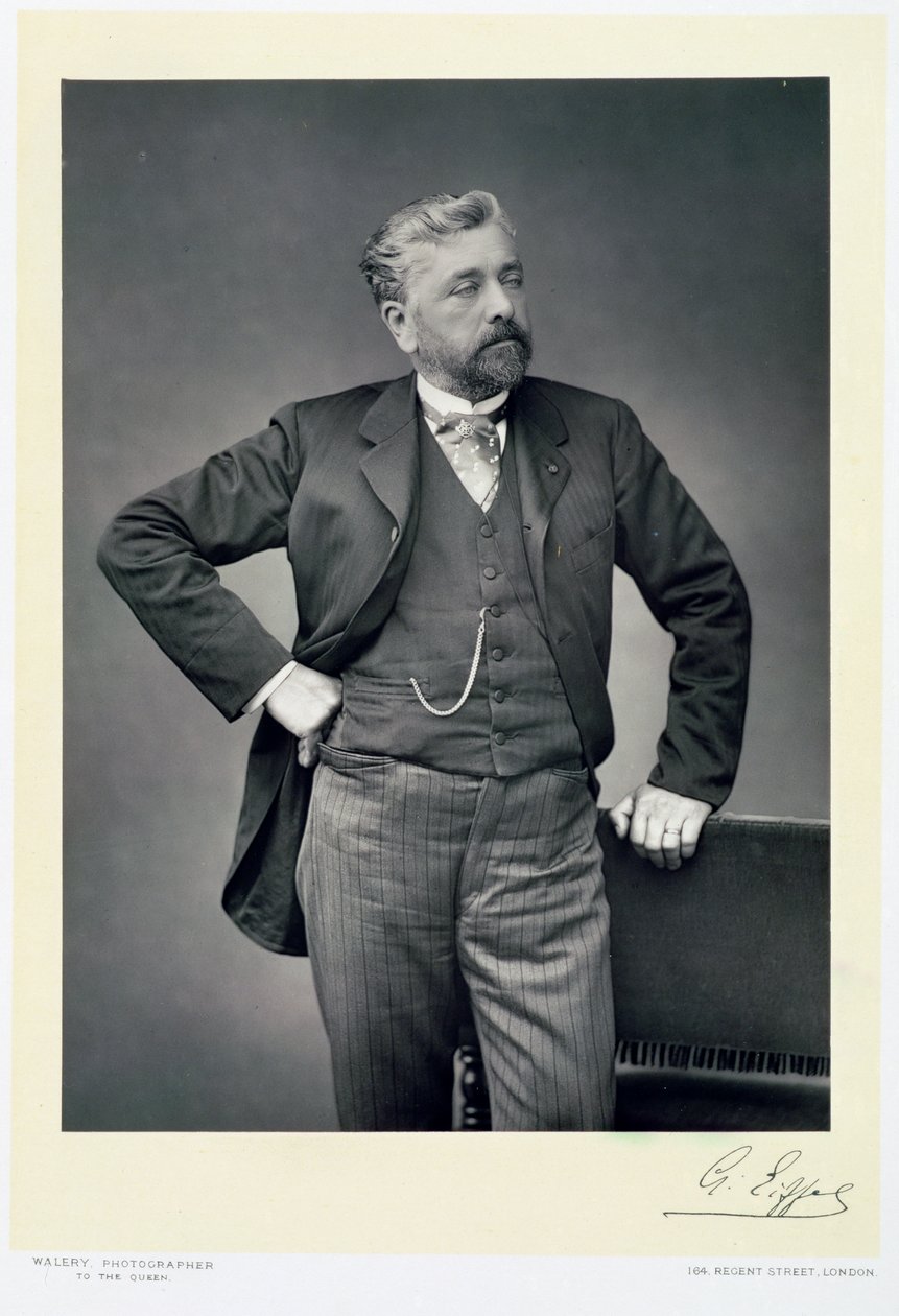 Alexandre Gustave Eiffel, francouzský inženýr, konec 19. století od Walery