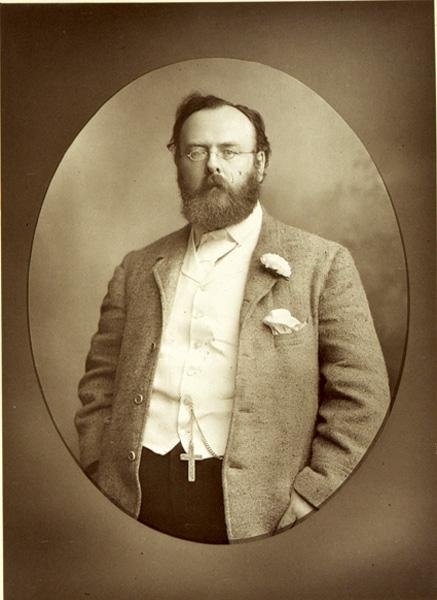 Portrét Roberta Buchanana (1841-1901) (černobílá fotografie) od Walery Rzewuski