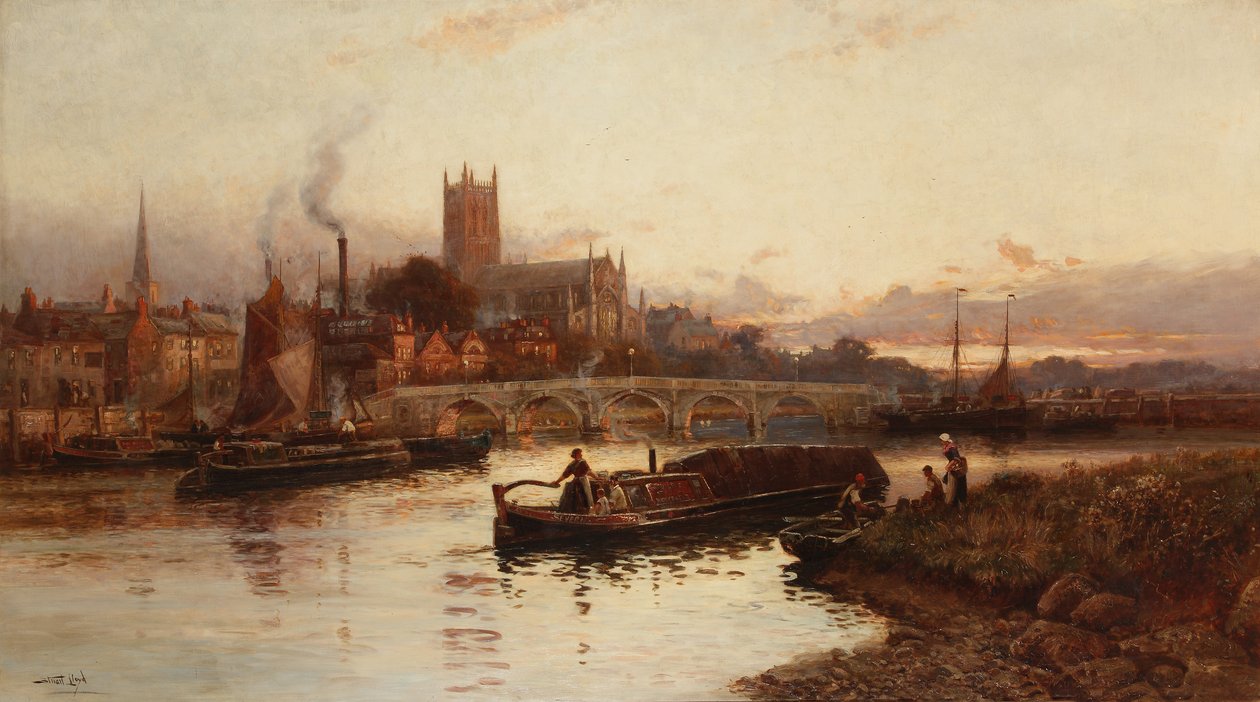 Pohled na Worcester, 1890 od Walker Stuart Lloyd