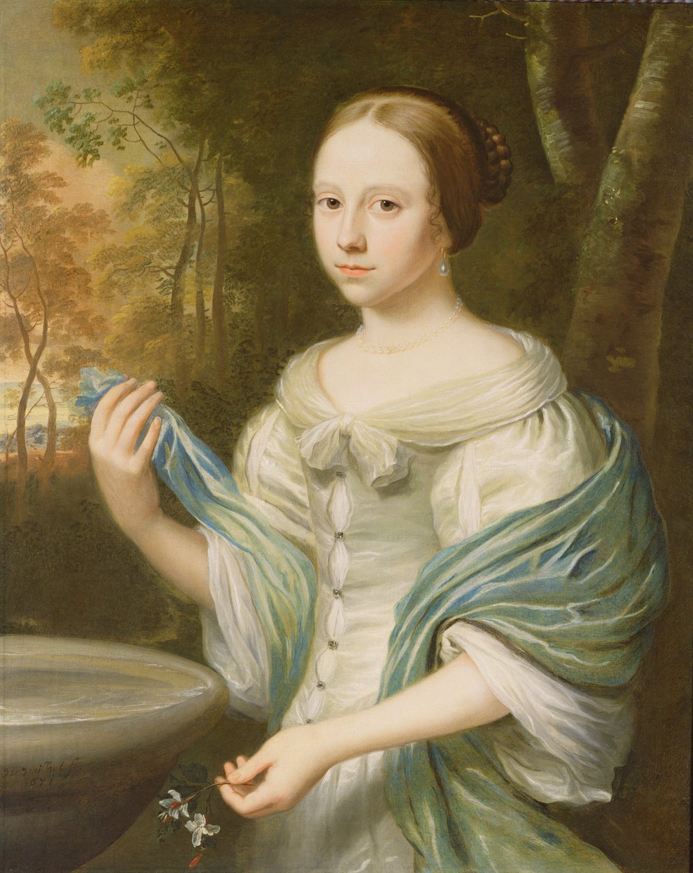 Portrét dámy, 1671 od Wallerant Vaillant
