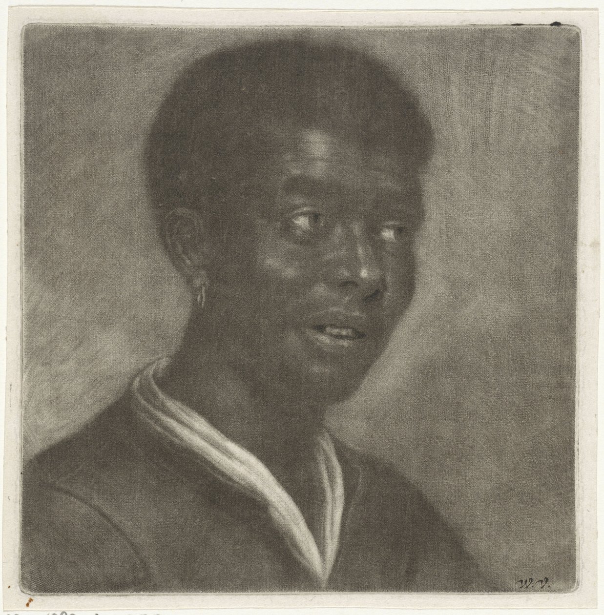 Hlava černocha, kolem 1660-70 od Wallerant Vaillant