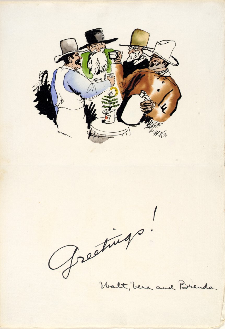 Vánoční pozdravy 1931 od Walt Kuhn