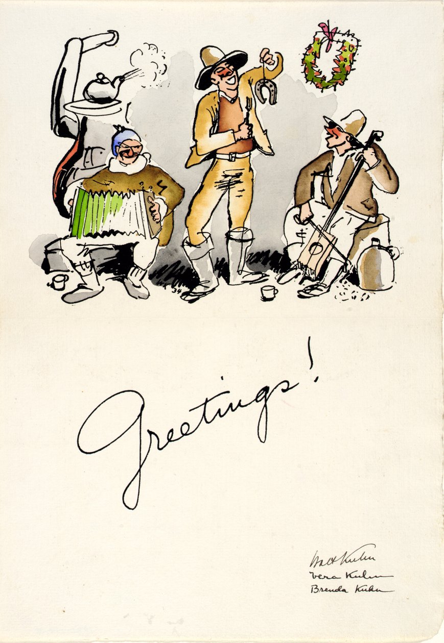 Vánoční pozdravy 1934 od Walt Kuhn