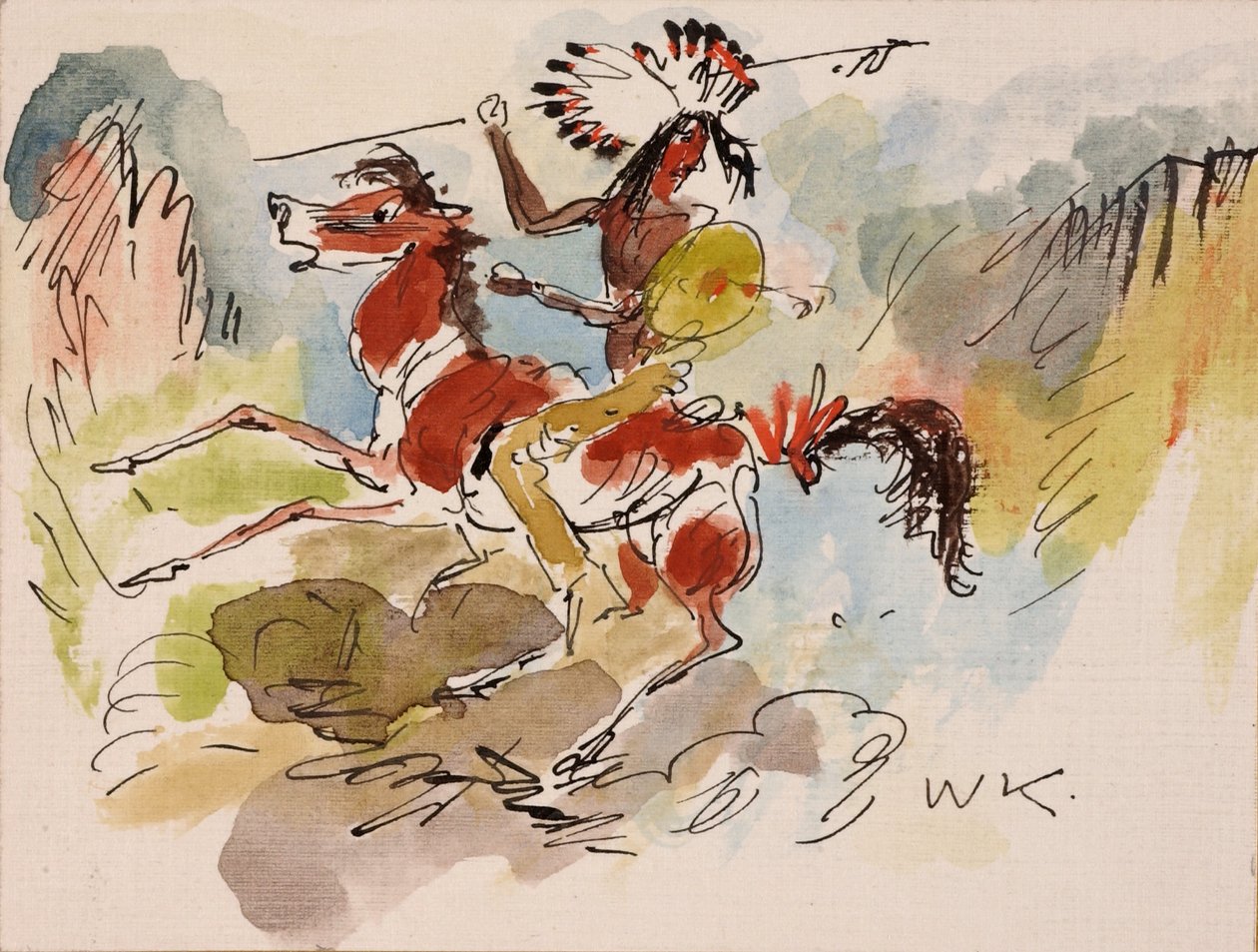 Indianer zu Pferd od Walt Kuhn