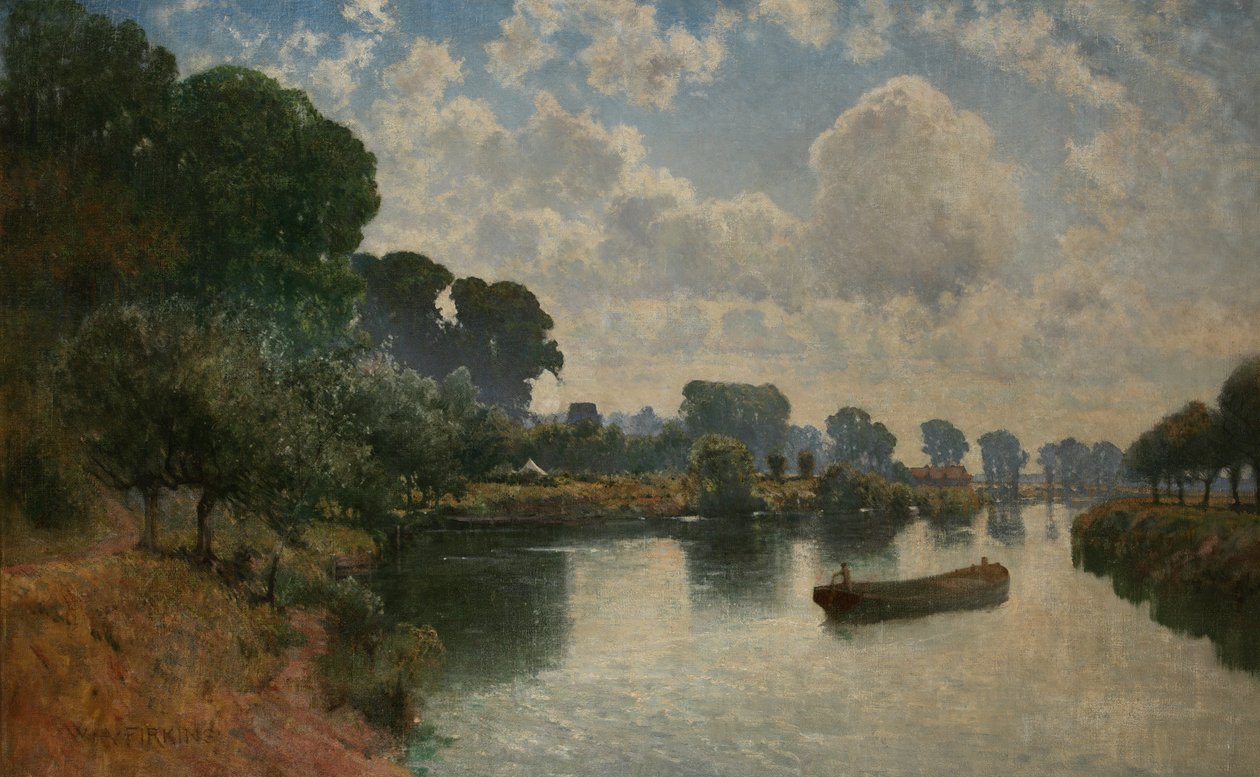 Kepax Ferry, Worcester, kolem roku 1900 od Walter Alfred Firkins