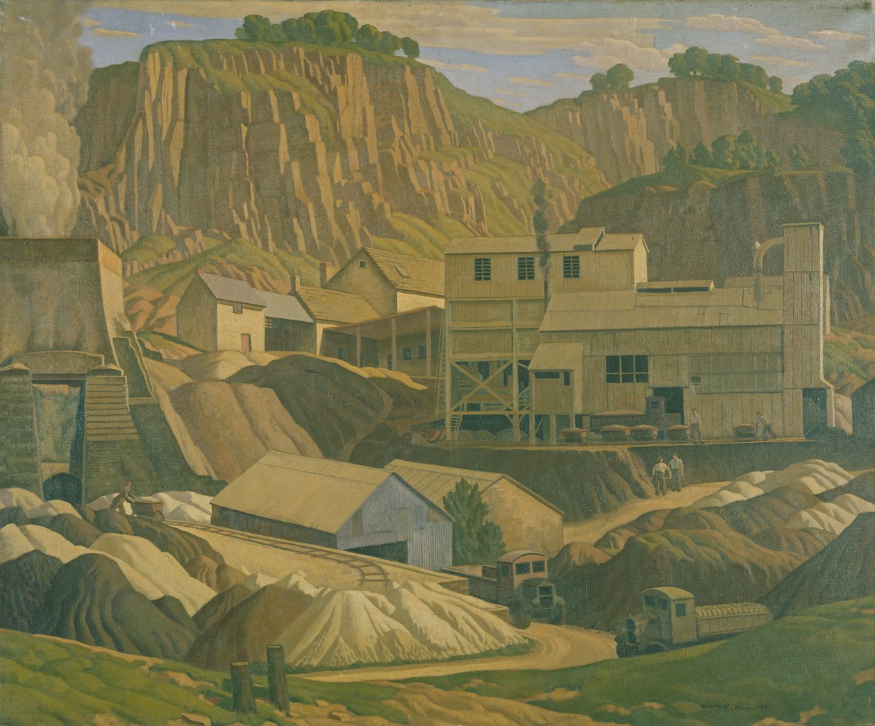 Lom Derbyshire, 1937 od Walter Bell