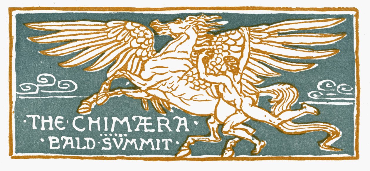 Bellerophon a Pegasus od Walter Crane