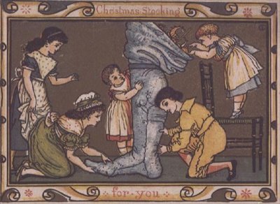 Vánoční přání design od Walter Crane