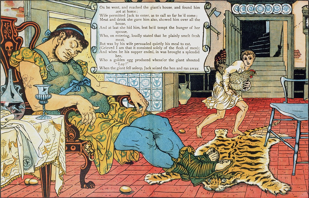 Jack and the Beanstalk (ilustrace) od Walter Crane
