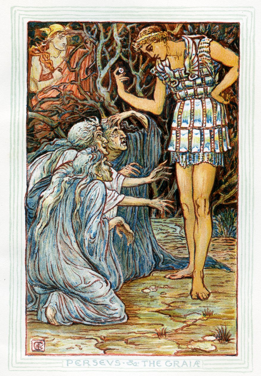 Perseus a Graia Graeae od Walter Crane
