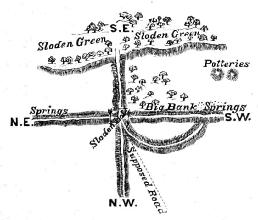 Plán Sloden Hole od Walter Crane