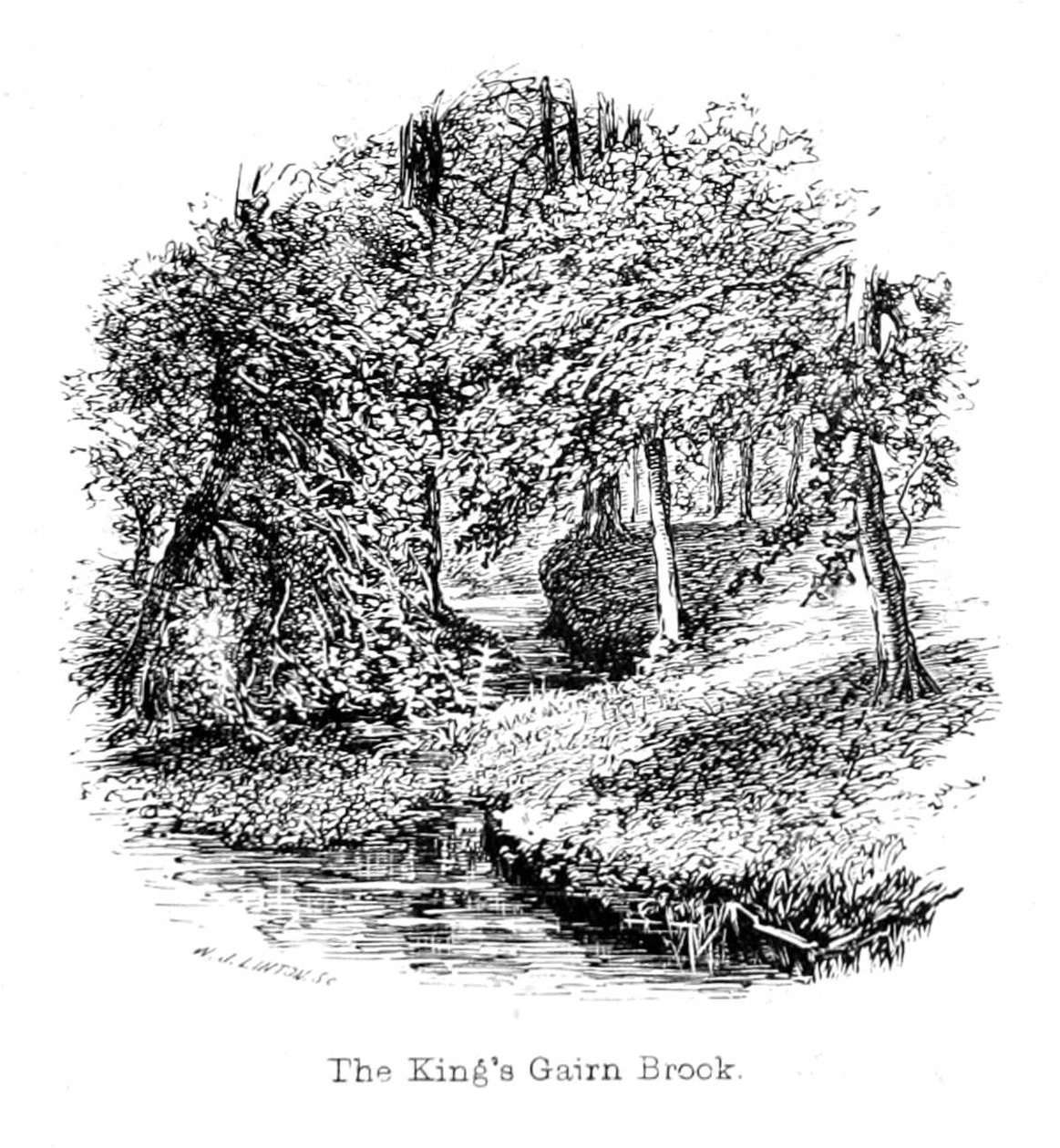Kings Gairn Brook od Walter Crane