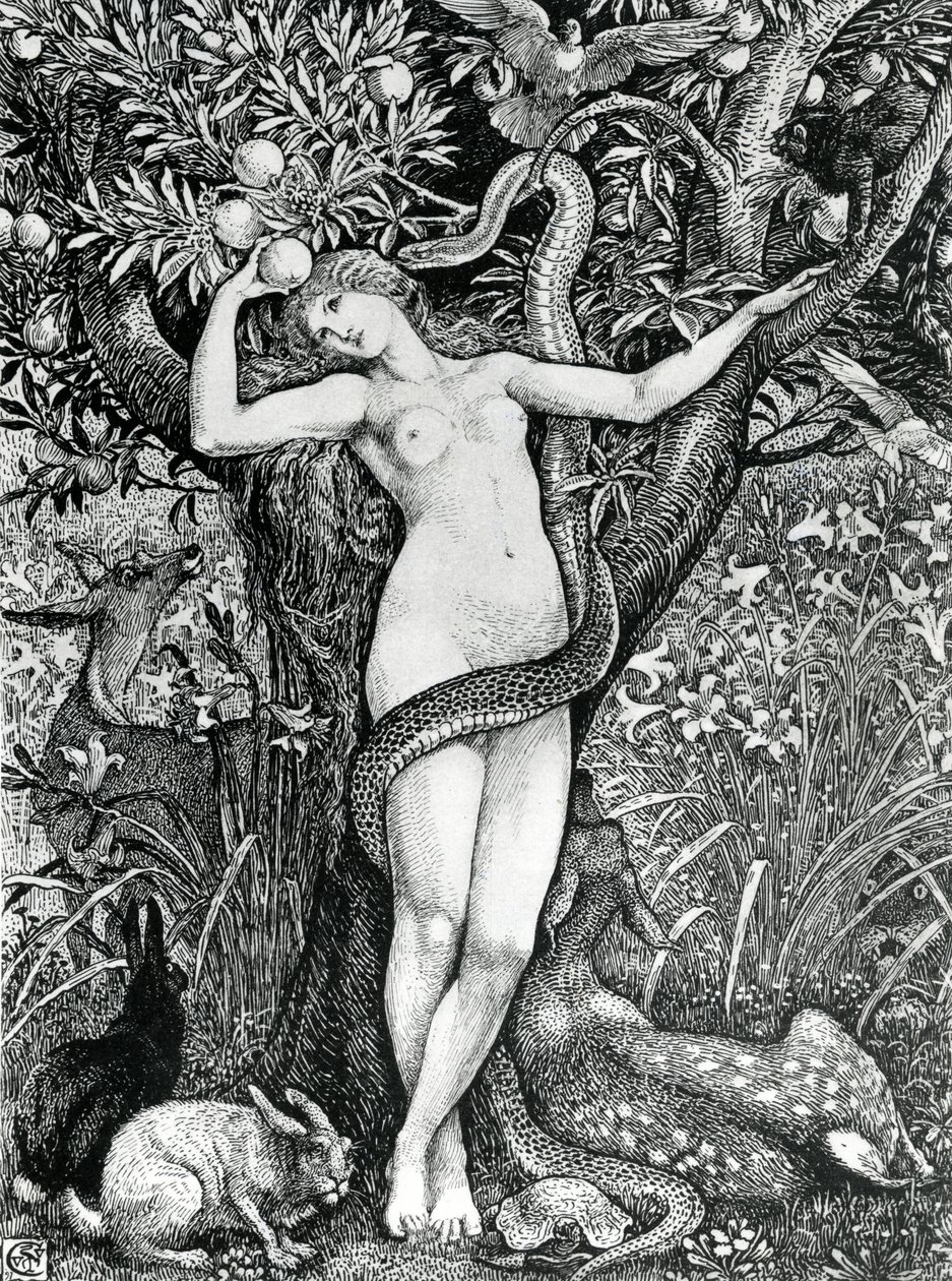 Pokušení Evy od Walter Crane