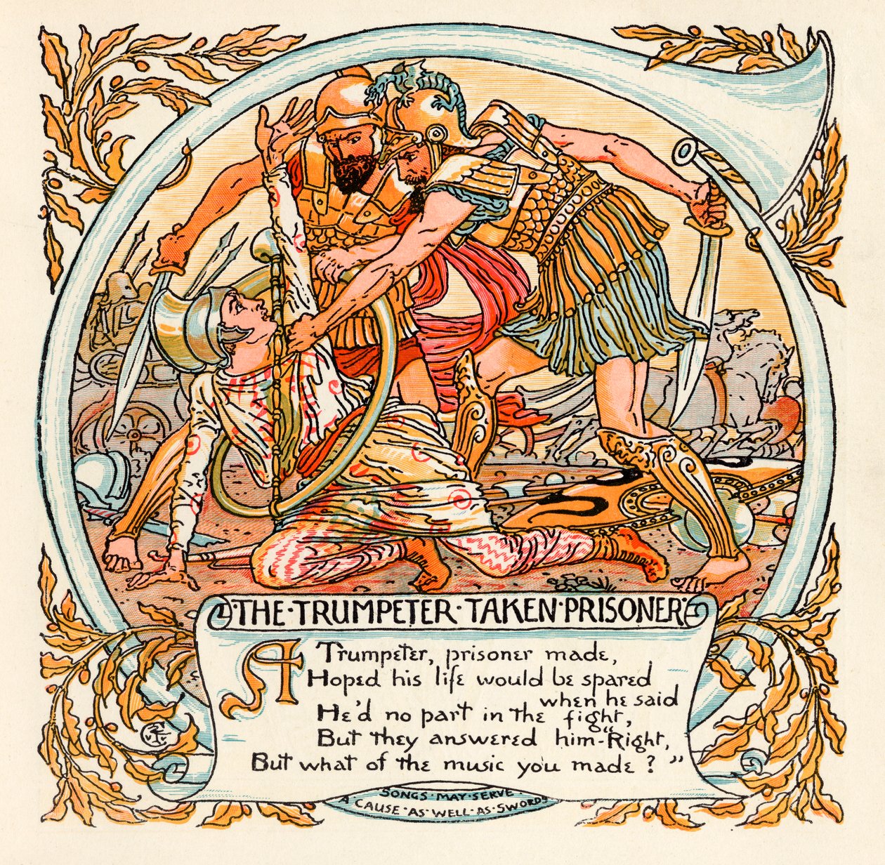 Trumpeter take Prisoner, ilustrace z 