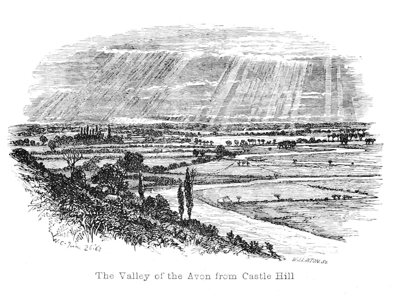 Údolí Avon z Castle Hill od Walter Crane