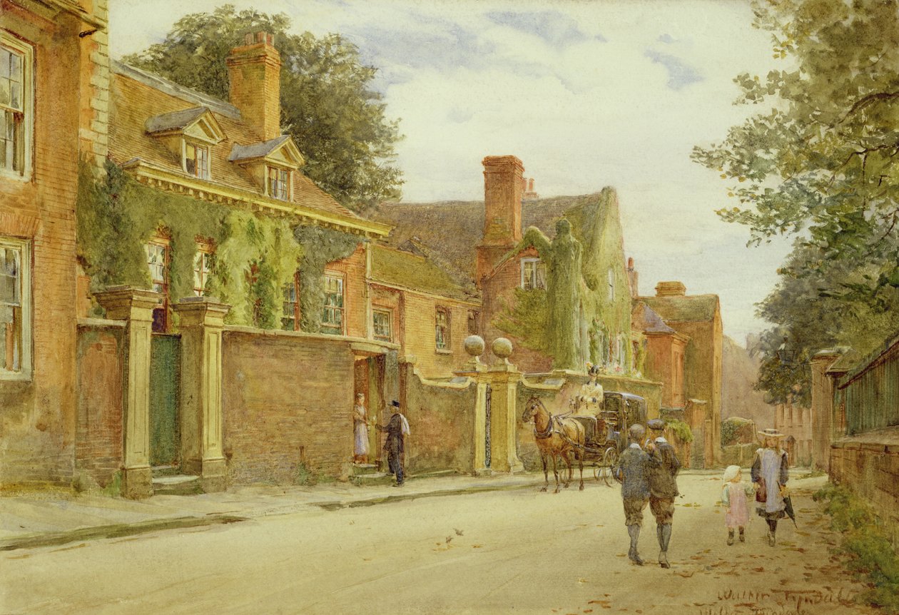 Belmont, Shrewsbury (wc na papíře) od Walter Frederick Roofe Tyndale