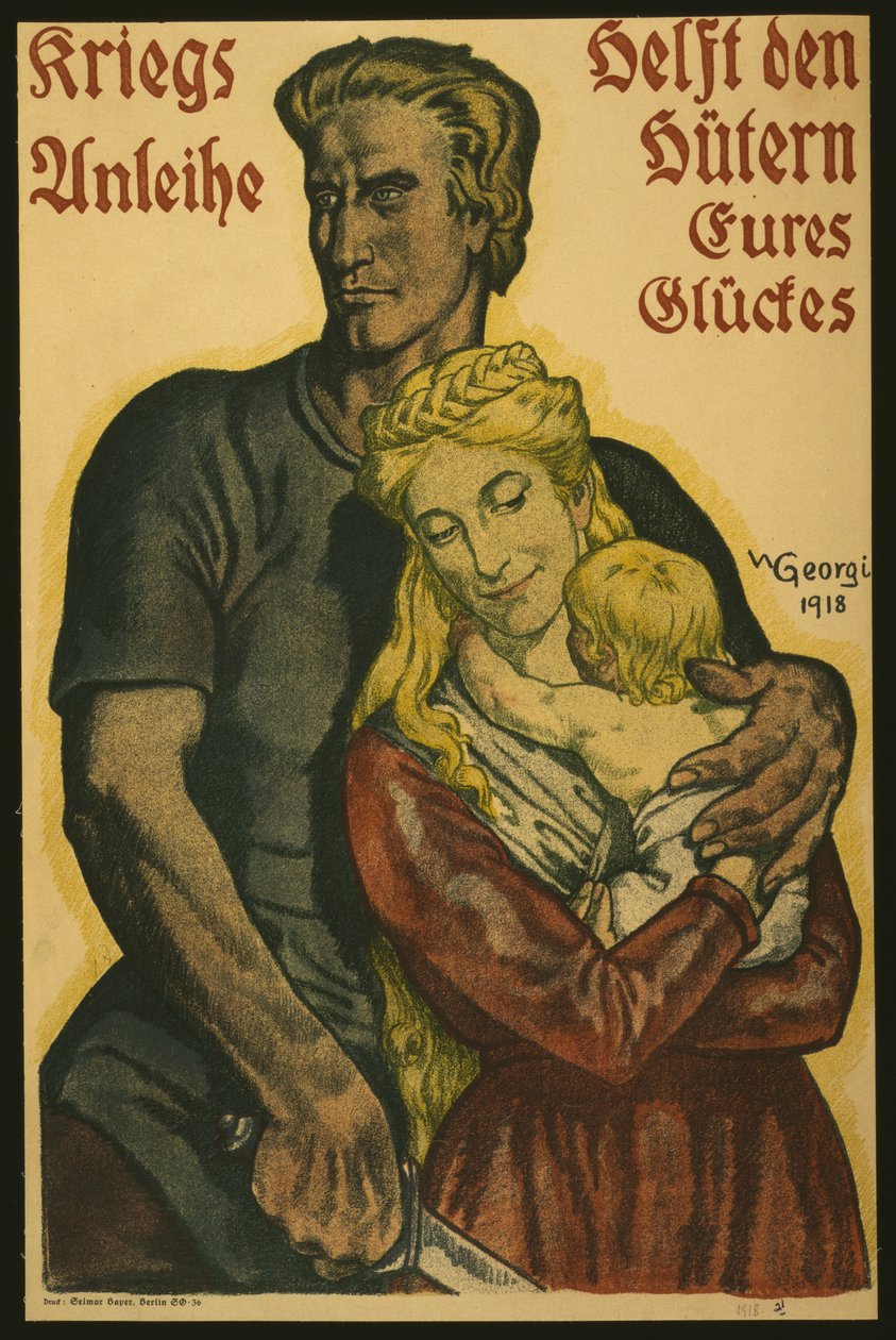 Válečné půjčky pomáhají strážcům vašeho štěstí, 1918 od Walter Georgi
