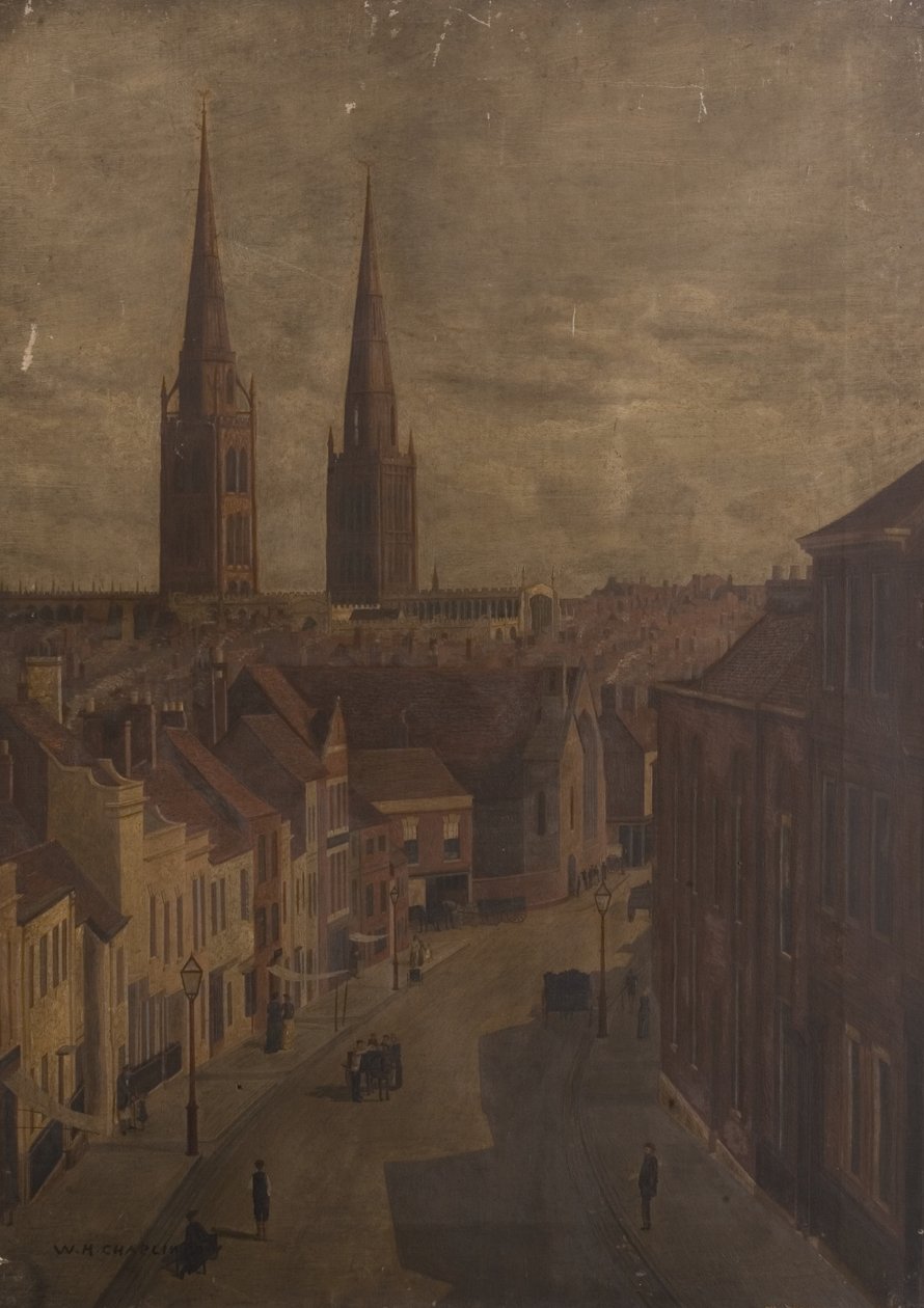 Bishop Street, Coventry, kolem roku 1885 od Walter H. Chaplin