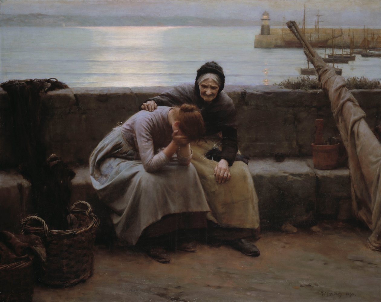 Nikdy se nenosilo večer, ale nějaké srdce se zlomilo od Walter Langley