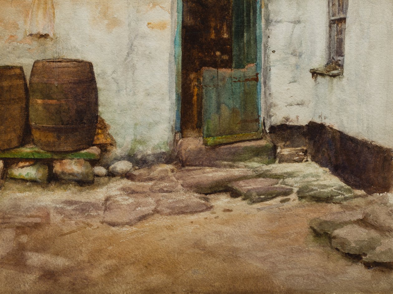 Nádvoří (wc na papíře) od Walter Langley