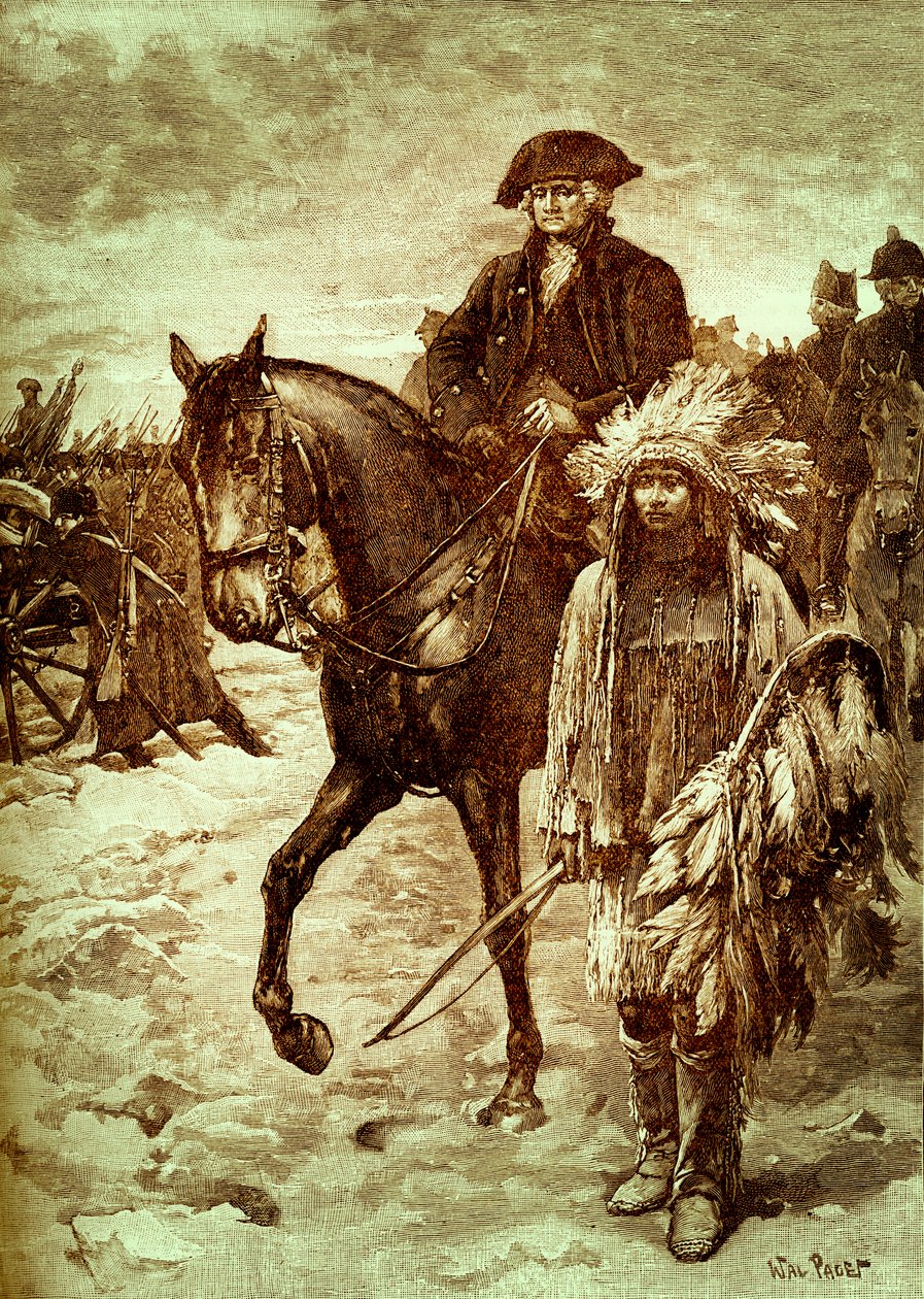 Washington překračující Delaware, Amerika od Walter Paget