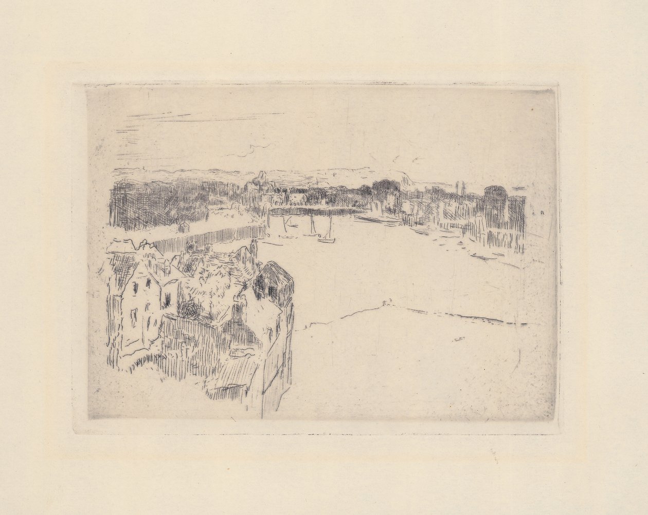 Dieppe Harbour, kolem roku 1885 od Walter Richard Sickert