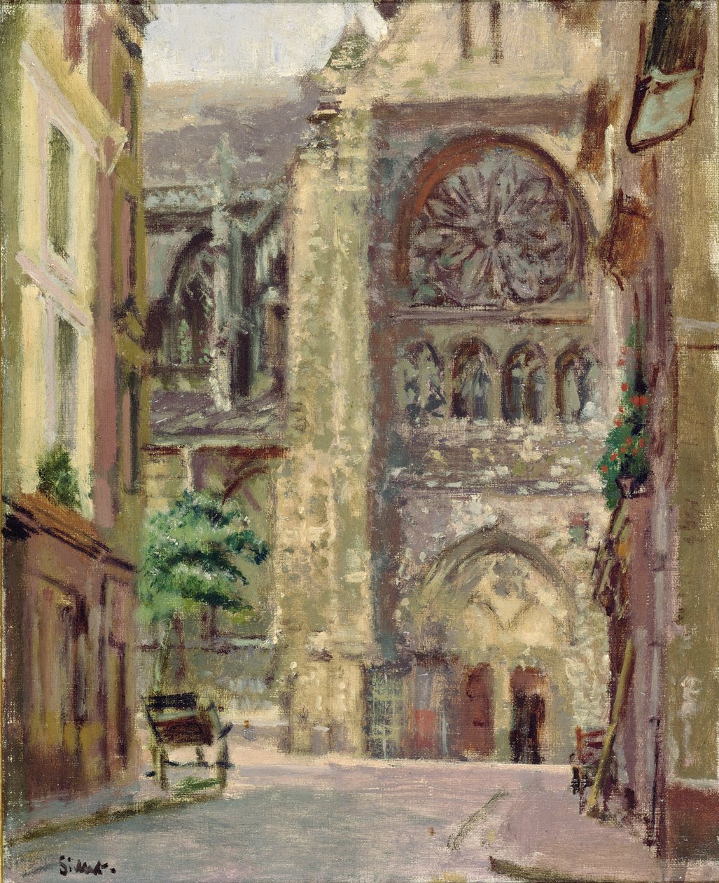 La Rue Pecquet, Dieppe, kolem roku 1907 od Walter Richard Sickert