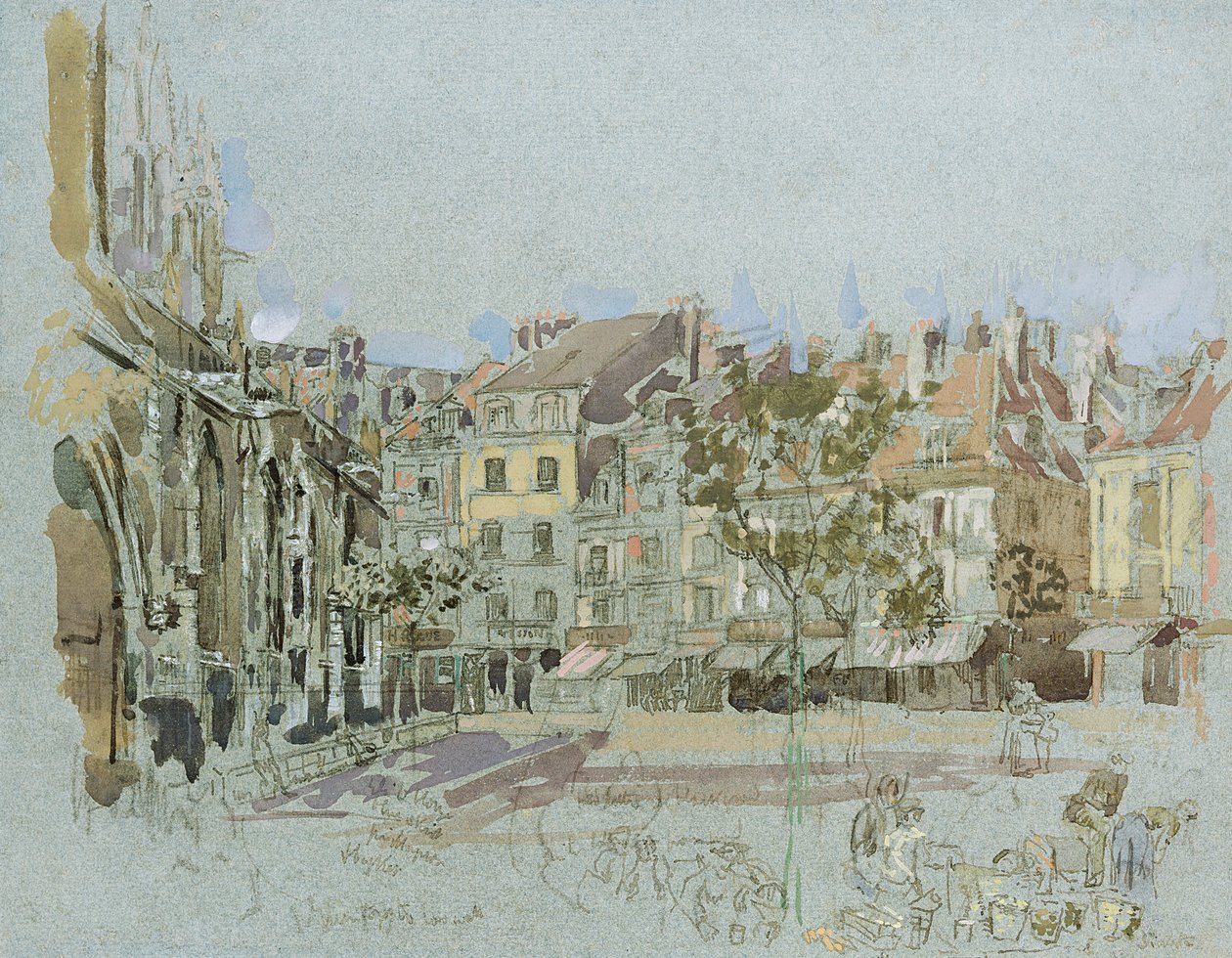 Rue de la Boucherie, Dieppe od Walter Richard Sickert