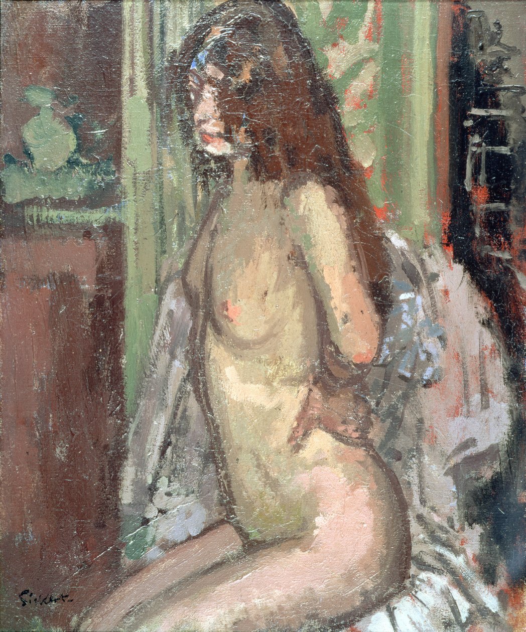 Sedící akt, Paříž, 1906 od Walter Richard Sickert