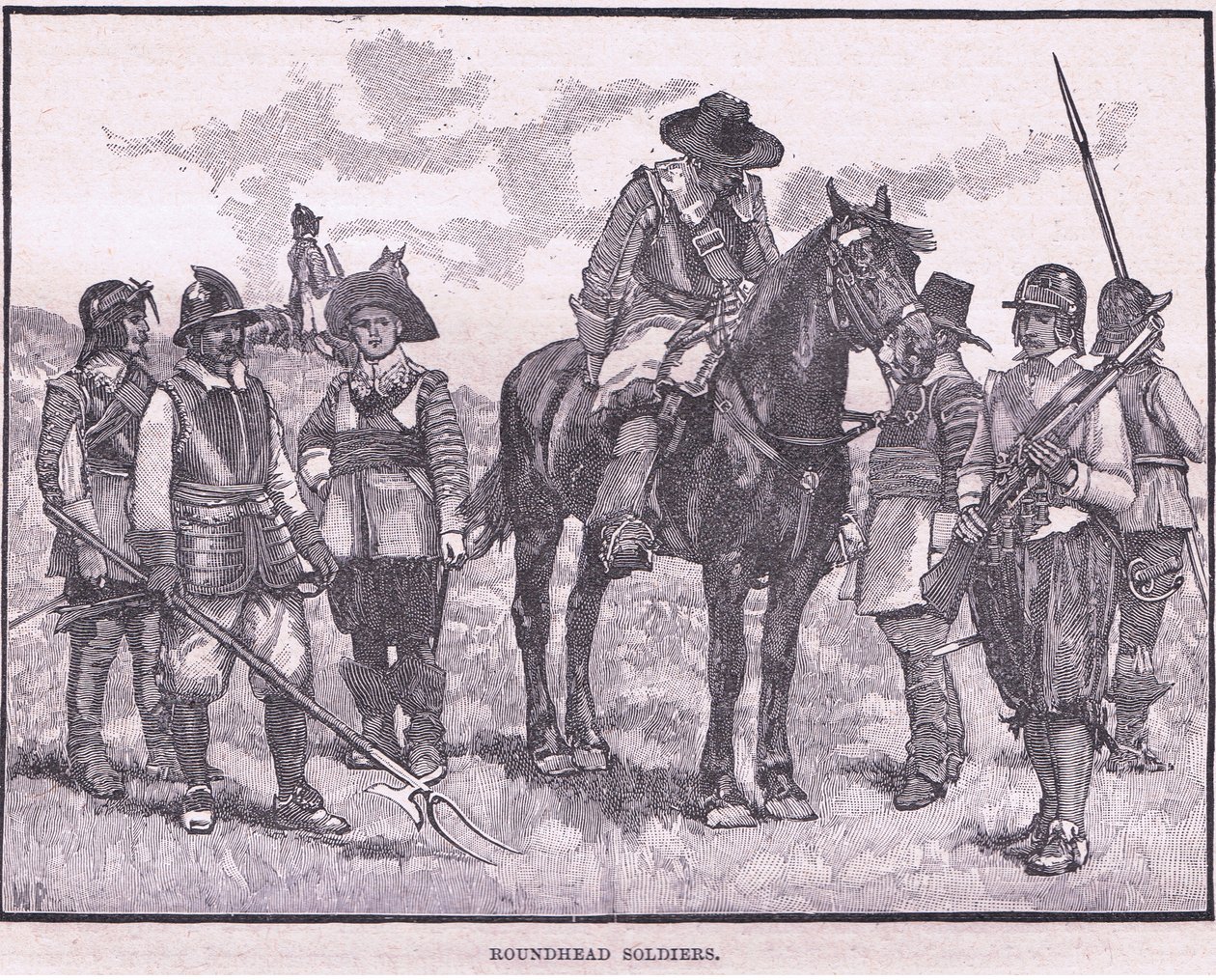 Kulatí vojáci AD 1645 od Walter Stanley Paget