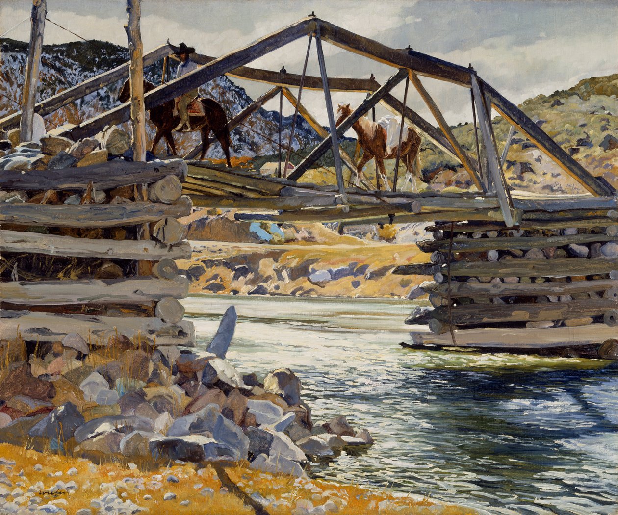 Překročení Rio Grande, kolem 1914-31 od Walter Ufer