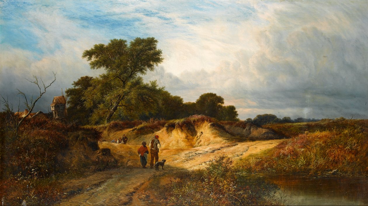 Pískovny poblíž Reigate, Surrey, 1869 od Walter Williams