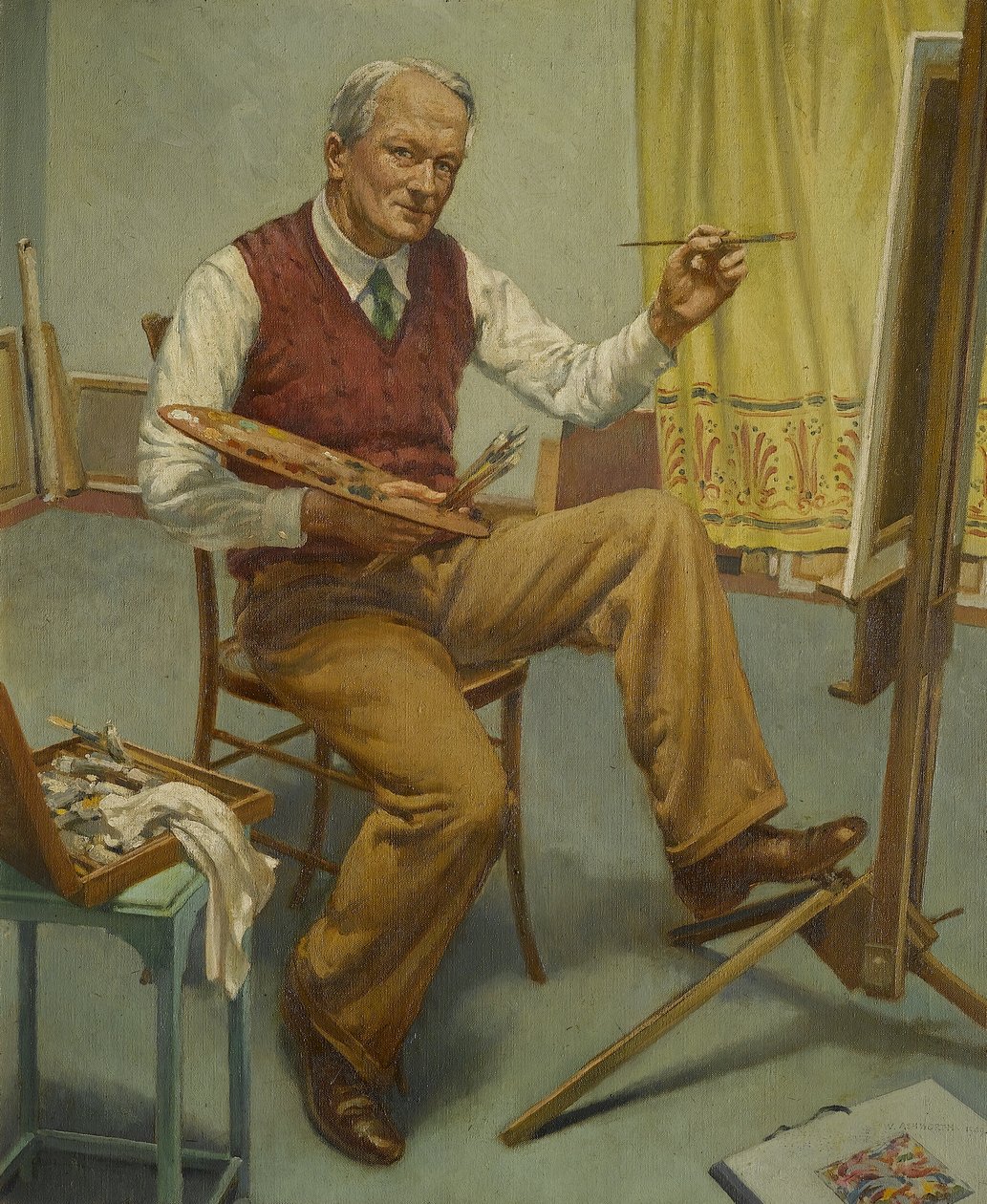 Přes zrcadlo č. 1 (Autoportrét) od Walter Ashworth
