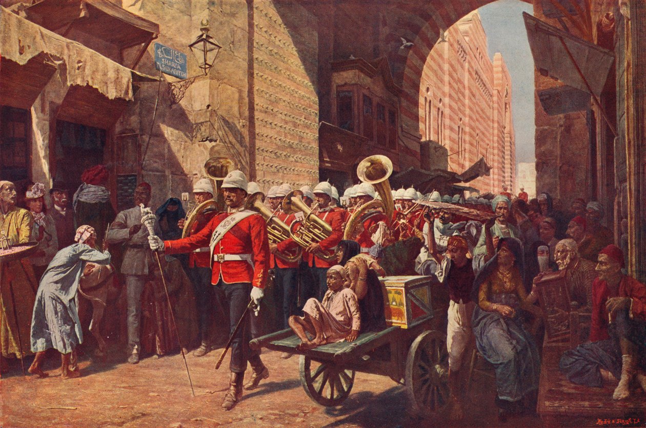 Přátelská moc v Egyptě, 1906 od Walter Charles Horsley