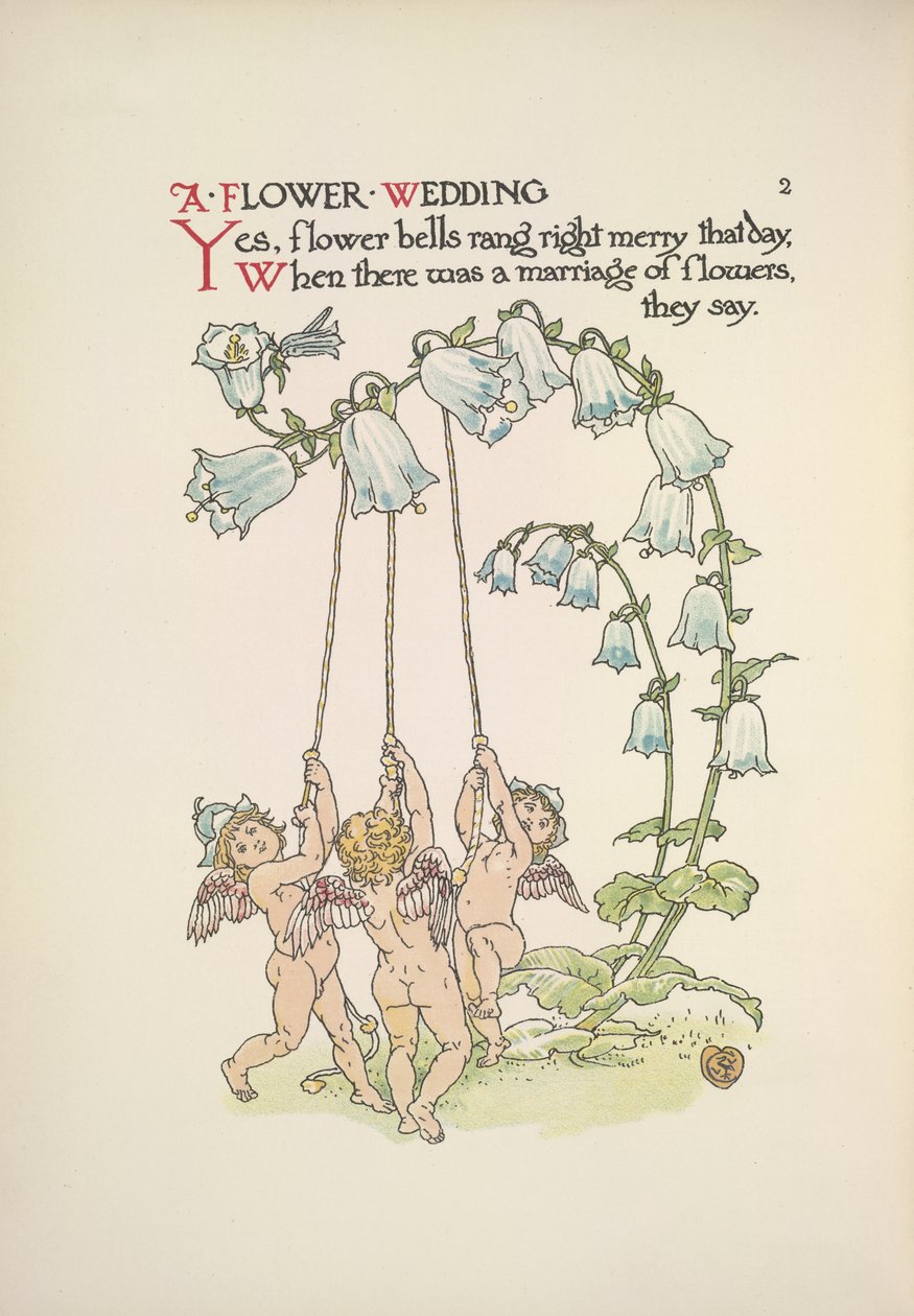 Květinová svatba od Walter Crane